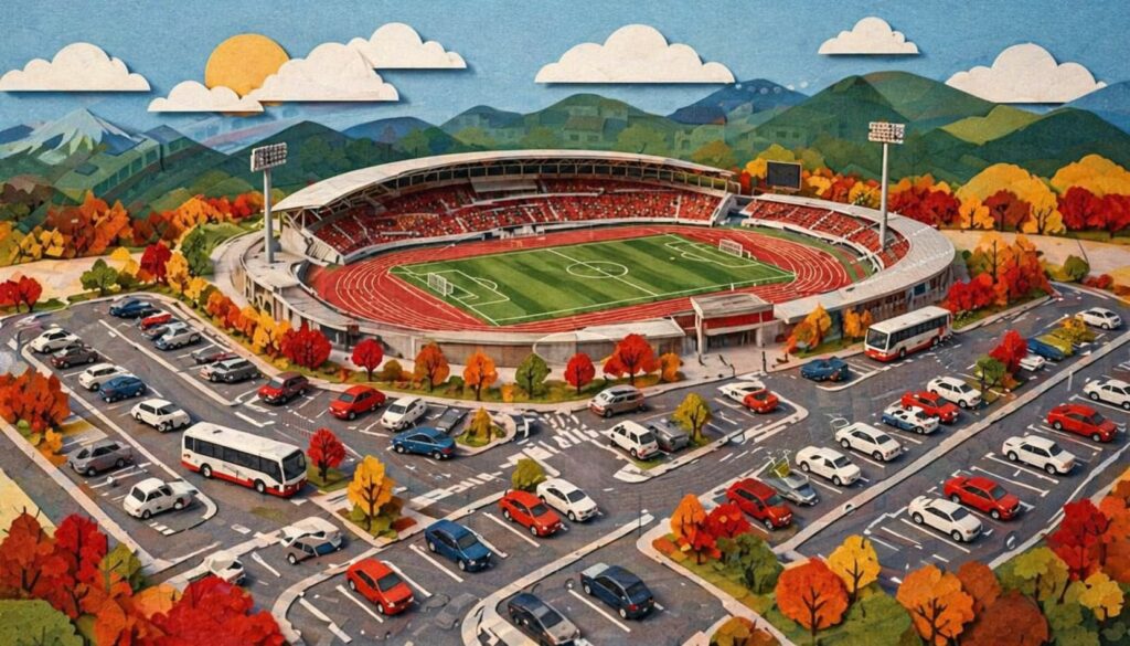 JFE晴れの国スタジアム駐車場の選び方を解説。提携駐車場、予約サービス、パーク＆ライド、渋滞回避のコツまでわかる観戦ガイド