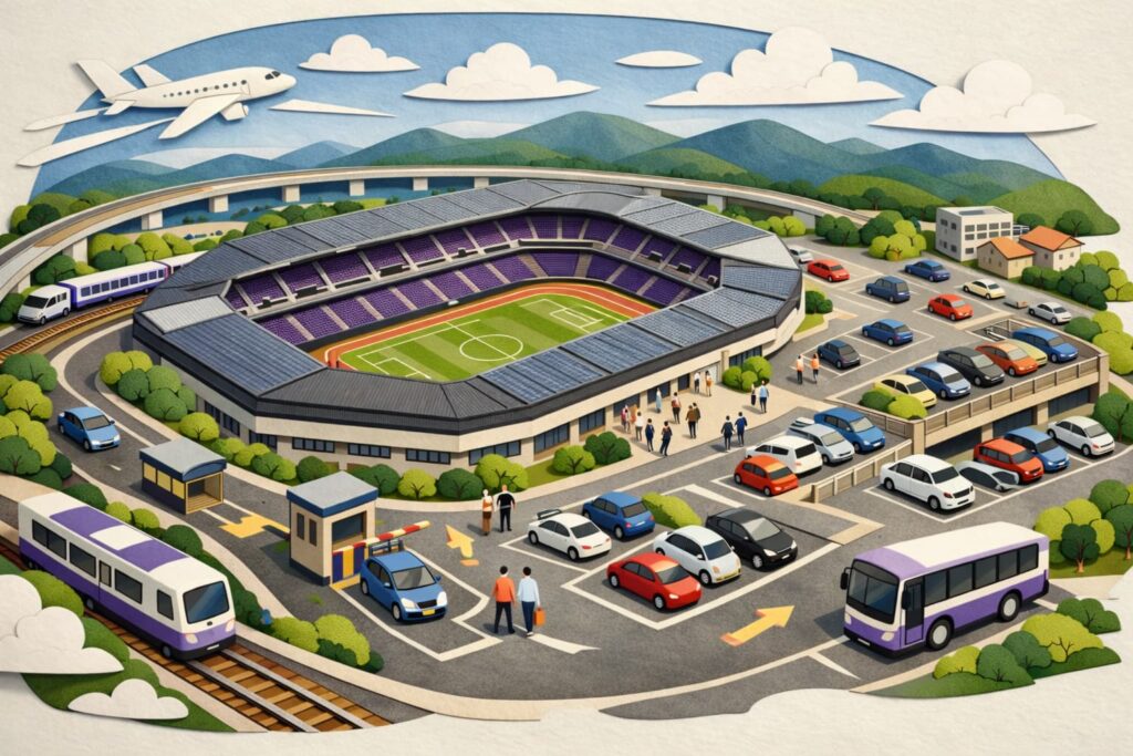 サンガスタジアム by KYOCERA 駐車場の選び方や予約駐車場、混雑回避、周辺パーキング情報をわかりやすくまとめたガイド