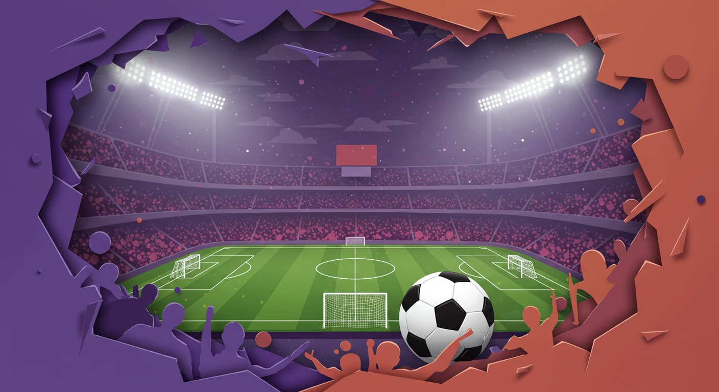 日産スタジアムで行われる横浜F・マリノス対京都サンガFCの試合風景