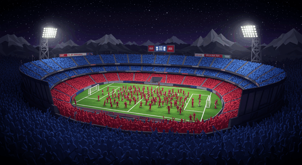 町田vs神戸の首位攻防戦、GIONスタジアムでの熱戦シーン