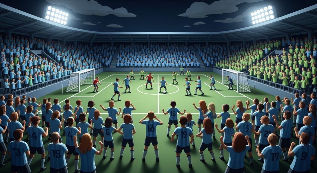 横浜FCと湘南ベルマーレが残留を懸けて戦う神奈川ダービーの試合前風景