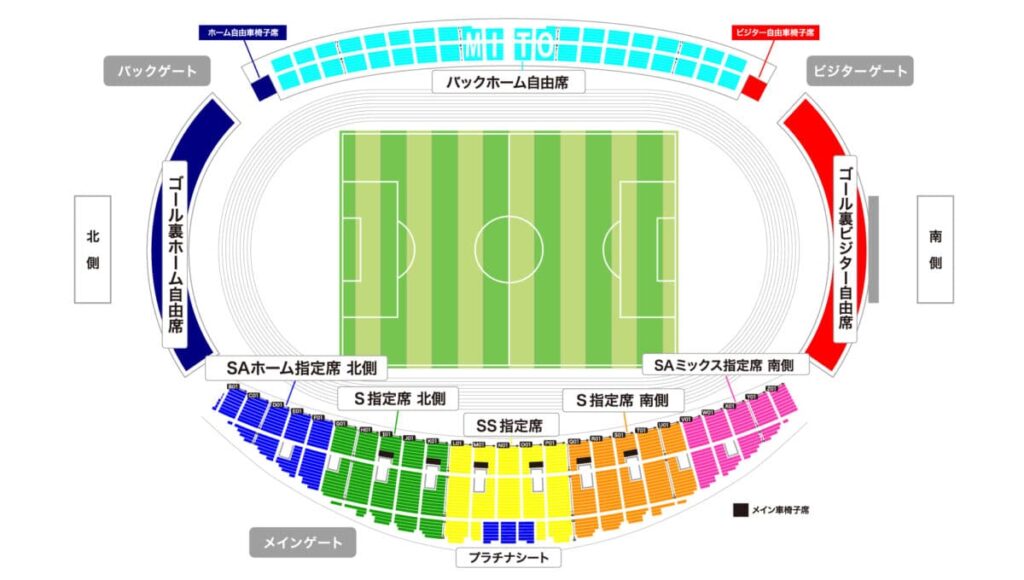 ケーズデンキスタジアム水戸座席